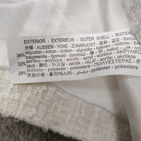 Zara NEW Women's Vest Size M White Long V Neck Business Casual Quiet Luxury Chic - Picture 10 of 11